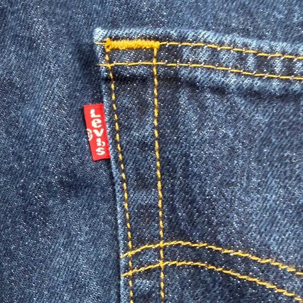 Levi 505 Regular Fit Jeans Men 32x30 Dark Wash Straight Leg Denim Casual Work